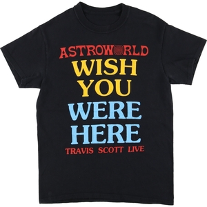 古着 TRAVIS SCOTT トラヴィススコット ASTROWORLD TOUR 両面プリント バンドTシャツ バンT メンズS /eaa428599