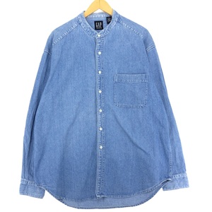 古着 90年代 ギャップ GAP DENIM オールドギャップ 長袖 デニムシャツ メンズXL ヴィンテージ /eaa428638