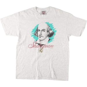 古着 90年代 オニータ ONEITA Shakespeare シェイクスピア プリントTシャツ メンズL ヴィンテージ /eaa431537