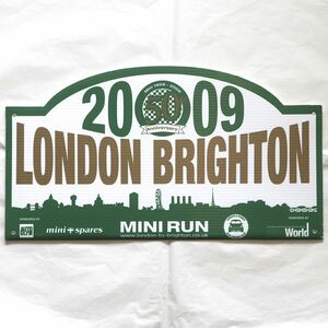 【美品】London to Brighton Mini Run 2009 プレート bmc mini 50周年 ラリー morris austin rover leyland ローバーミニ クラシックミニ