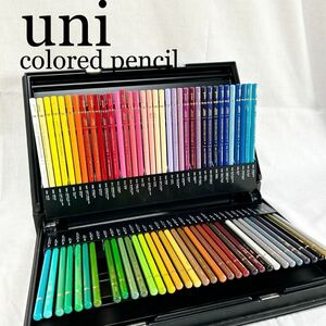 ▲ 色鉛筆 uni UNI 三菱鉛筆 三菱 文房具 アート 絵画 画材 COLORED PENCIL 1本欠品 ほぼ未使用 [OTFM-371