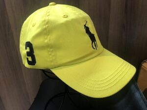 ポロラルフローレン　キャップ　帽子　Polo Ralph Lauren Cap 黄色　イエロー　系　フリーサイズ