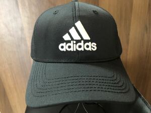 アディダス　adidas ブラック　キャップ　帽子　フリーサイズ　