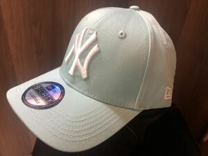 NEW ERA CAP ニューエラ 帽子 キャップ NY ホワイト刺繍入　フリーサイズ　ブルー　青系　