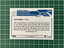 ★TOPPS MLB 2023 UPDATE #US66 MICHAEL BUSCH［LOS ANGELES DODGERS］ベースカード「RD」ルーキー「RC」★_画像2