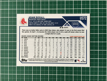 ★TOPPS MLB 2023 UPDATE #US72 ADAM DUVALL［BOSTON RED SOX］ベースカード「BASE」★_画像2