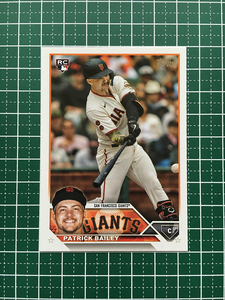 ★TOPPS MLB 2023 UPDATE #US8 PATRICK BAILEY［SAN FRANCISCO GIANTS］ベースカード「BASE」ルーキー「RC」★