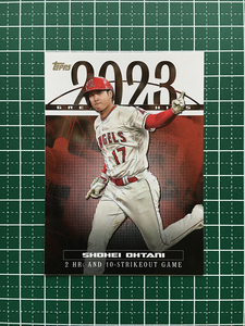 ★TOPPS MLB 2024 SERIES 1 #23GH-13 大谷翔平／SHOHEI OHTANI［LOS ANGELES ANGELS］インサートカード「2023 GREATEST HITS」★