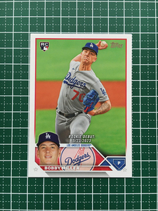 ★TOPPS MLB 2023 UPDATE #US40 BOBBY MILLER［LOS ANGELES DODGERS］ベースカード「RD」ルーキー「RC」★