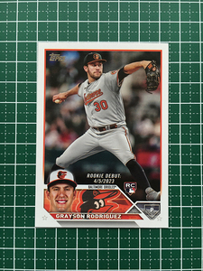 ★TOPPS MLB 2023 UPDATE #US35 GRAYSON RODRIGUEZ［BALTIMORE ORIOLES］ベースカード「RD」ルーキー「RC」★