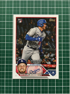 ★TOPPS MLB 2023 UPDATE #US66 MICHAEL BUSCH［LOS ANGELES DODGERS］ベースカード「RD」ルーキー「RC」★