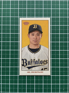 ★TOPPS 206 NPB 2023 #69 阿部翔太［オリックス・バファローズ］ミニベースカード「MINI BASE」★