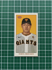 ★TOPPS 206 NPB 2023 #130 岡本和真［読売ジャイアンツ／巨人］ミニベースカード「MINI BASE」★