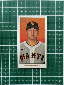 ★TOPPS 206 NPB 2023 #124 翁田大勢［読売ジャイアンツ／巨人］ミニベースカード「MINI BASE」★