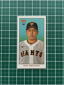 ★TOPPS 206 NPB 2023 #37 浅野翔吾［読売ジャイアンツ／巨人］ミニベースカード「MINI BASE」ルーキー「RC」★