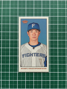 ★TOPPS 206 NPB 2023 #22 松本剛［北海道日本ハムファイターズ］ミニベースカード「MINI BASE」★