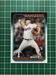 ★TOPPS MLB 2024 SERIES 1 #5 OWEN WHITE［TEXAS RANGERS］ベースカード「BASE」ルーキー「RC」★