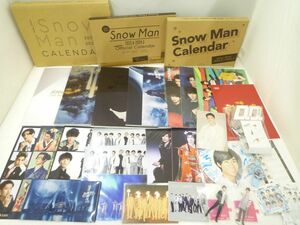 【中古品 同梱可】 Snow Man ミニうちわ ペンライト カレンダー ASIA TOUR 2D.2D. 滝沢歌舞伎ZERO パンフレット ファ