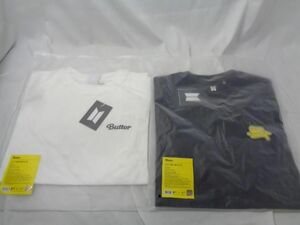 【同梱可】優良品 韓流 防弾少年団 BTS Butter Tシャツ BLACK ブラック ホワイト WHITE Mサイズ タグ付き グッズセッ