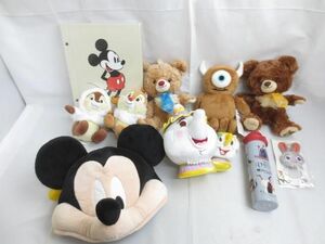 【同梱可】中古品 ディズニー ユニベアシティ 美女と野獣 チップとデール 他 ぬいぐるみ ファンキャップ 等 グッズセ