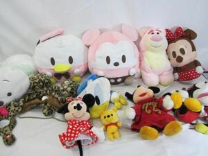 【まとめ売り 中古品】 ディズニー ドナルド ミッキー ミニー 他 手鏡 ファンキャップ ぬいぐるみ クッション 等 グ