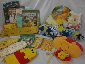 【同梱可】中古品 ディズニー プーさん メモ帳 ティッシュケース うちわ 折り畳み椅子 等 グッズセット