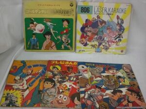 【同梱可】中古品 アニメ TVマンガ オール大ヒット テレビ漫画大行進 他 LP レコード 5点 グッズセット