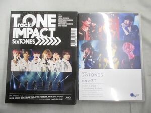 【中古品 同梱可】 SixTONES TrackONE IMPACT 初回盤 on eST 通常盤 Blu-ray 2点 グッズセット