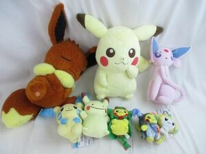 【同梱可】優良品 アニメ ポケットモンスター他 ピカチュウ イーブイ ぬいぐるみ 等 グッズセット