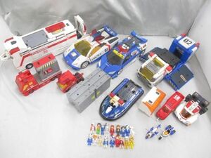 【同梱可】中古品 ホビー TOMY トミー ハイパーブルーポリス レスキュー等グッズセット