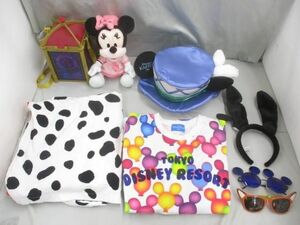 【同梱可】中古品 ディズニー ミニーマウス 101匹わんちゃん ぬいぐるみ フード付きタオル Tシャツ カチューシャ ポ