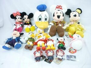 【同梱可】中古品 ディズニー ドナルド デイジー ミニー 他 ぬいぐるみ バッジ ハンドパペット 等 グッズセット