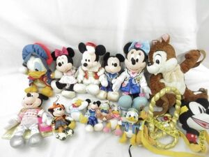 【同梱可】中古品 ディズニー ミッキー ミニー チップ 他 ぬいぐるみ バッジ 等 グッズセット