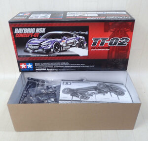 欠品あり 未組立 TAMIYA タミヤ 1/10 電動RC組立キット RAYBRIG NSX CONCEPT-GT TT-02 シャーシ組み立てキットのみ