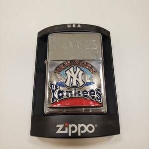 【SYC-2968】1円スタート zippo ジッポ NEW YORK NY ニューヨーク ヤンキース ライター オイルライター 未使用品 喫煙用品 喫煙グッズ