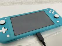 【F-14403】 Nintendo Switch Lite HDH-001 ターコイズ ニンテンドー スイッチ ライト 任天堂 本体・充電器_画像6