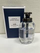 【SYC-3476】COACH OPEN ROAD コーチ オープンロード オードトワレ 40ml 残量約6割 写真要確認 EDT 香水 フレグランス メンズ 中古 保管品_画像1