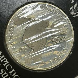【SYC-3211】 1円～ 1983年 ロサンゼルス オリンピック 1ドル 銀貨 プルーフコイン 記念硬貨 記念銀貨 SILVER シルバー 保管品の画像2