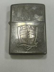 【SYC-3186】 1円～ ZIPPO D-DAY SILVER PLATE NORMANDY ノルマンディー シルバー プレート ジッポ ジッポ― オイルライター 保管品