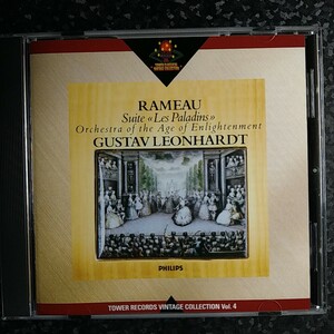 c（タワレコ盤）ラモー　「遍歴騎士」組曲　レオンハルト　Rameau Les Paladins Suite Leonhardt