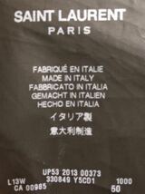 エディスリマン最高傑作 SAINT LAURENT PARIS レザージャケット サンローランパリ 13AW シングルヨーク 50 本革 羊革 肉厚 黒 ブラック_画像6