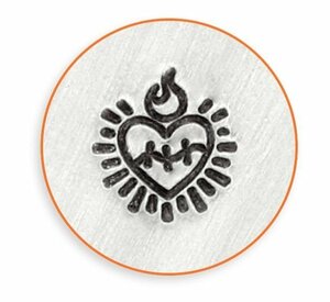彫金刻印 Sacred Heart＊セイクリッドハートのデザイン カトリック　キリスト　モチーフ　インプレスアート　道具 工具 ツールImpressAr