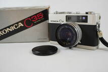 Konica コニカ C35 元箱付き HEXANON 38mm F2.8 コンパクトフィルムカメラ #B1440_画像9
