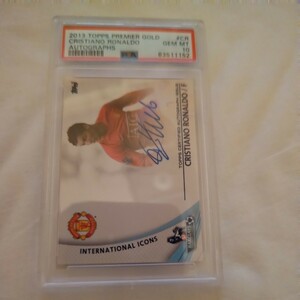 1円スタートPSA10超完璧超激レア 2013 Topps PremiumGold CristianoRonaldo クリロナ CR7 SSP auto 直筆サイン ＃CR マンU スーパースター 