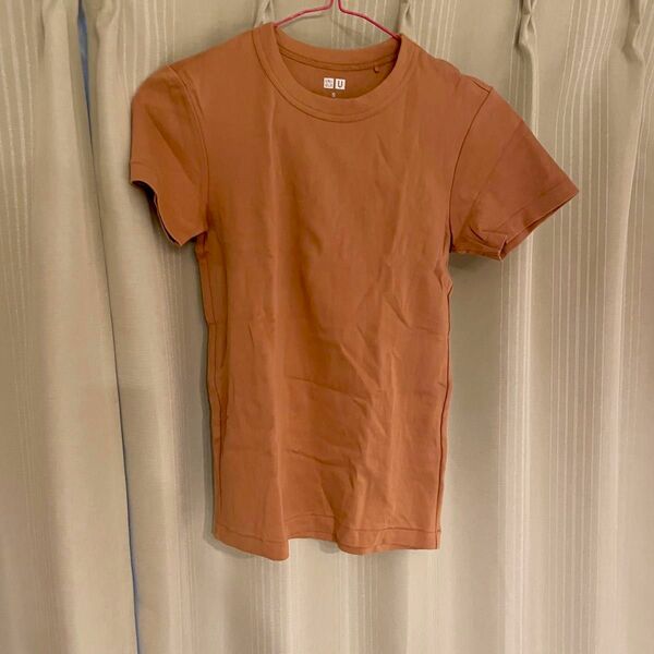 クルーネックT 半袖 orange オレンジ Tシャツ ユニクロ