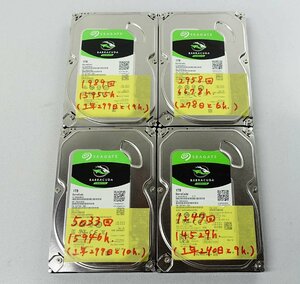 4個セット レターパックプラス SEAGATE ST1000DM010 1TB SATA HDD 3.5インチ/シーゲイト ハードディスク S031912