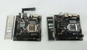 【ジャンク扱い】マザーボード 2台set ASRock B360M-ITX/B360M-ITX/ac/Mini ITX/LGA1151/DDR4 パソコン パーツ PC 基盤 アスロック N030802