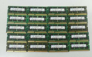 中古メモリ 20枚セット samsung 4GB 2R×8 PC3-10600S-09-11-F3 レターパックプラス ノート用 N032606