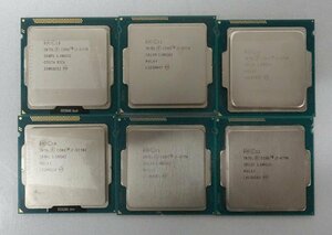 【ジャンク】6個set Intel CPU i7-3770/3770K/4770/4790/第3~4世代 LGA1150/1155/PCパーツ インテル デスク用 クリックポスト N031303