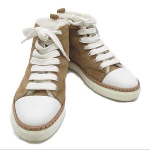 エルメス HERMES ムートンスニーカー靴ブラウン系